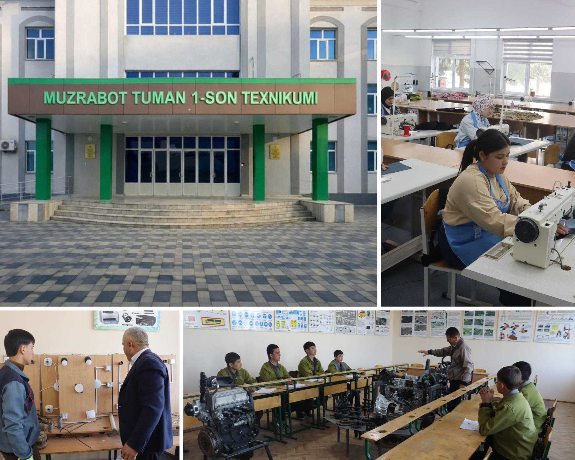 Muzrabot tuman kasb-hunar maktabi kasbiy ustaxonalari